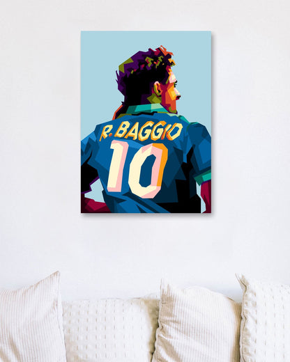 Roberto Baggio en tendencia Pop art - @Mirupop_06