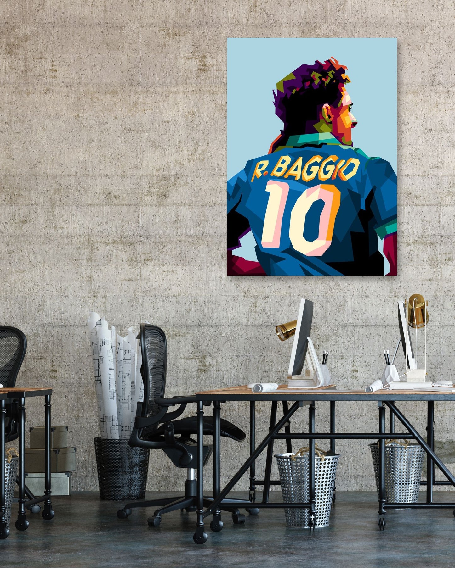 Roberto Baggio en tendencia Pop art - @Mirupop_06