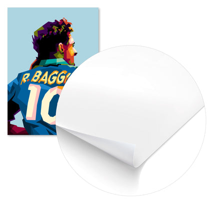 Roberto Baggio en tendencia Pop art - @Mirupop_06