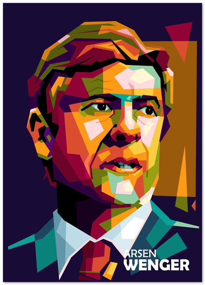 Arsen Wenger en el arte pop WPAP - @Mirupop_06