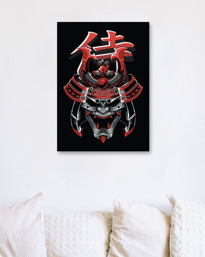 Japanese samurai illustration - @PowerUpDesign