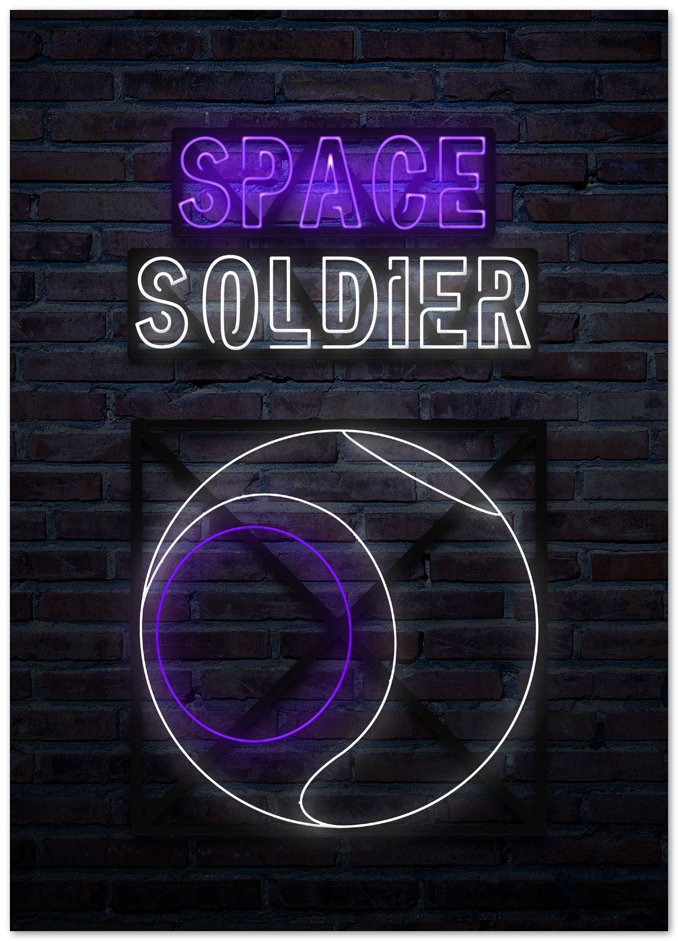 Neon Space Soldier - @FreakCreator