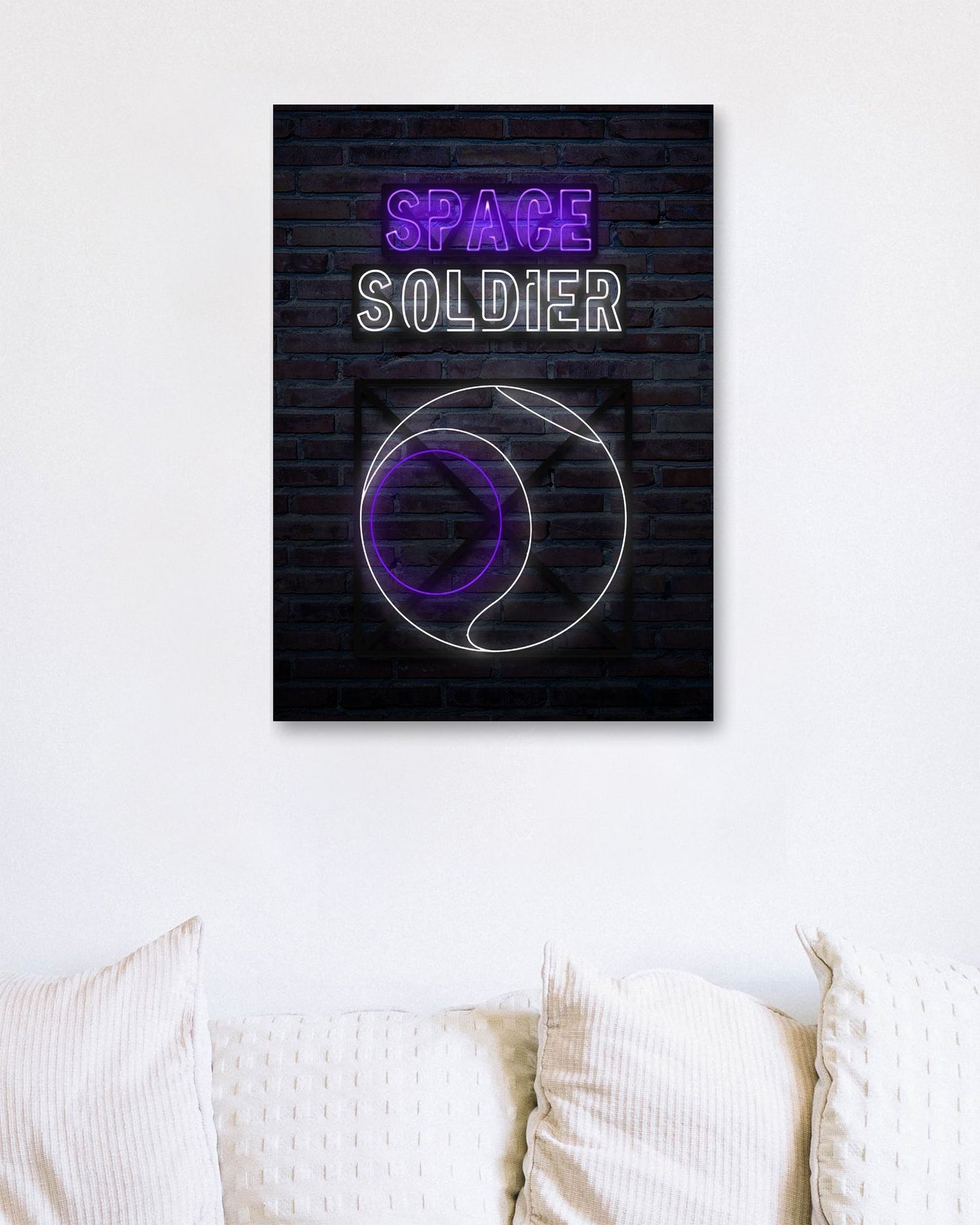 Neon Space Soldier - @FreakCreator
