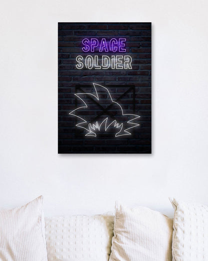 Neon Space Soldier 5 - @FreakCreator