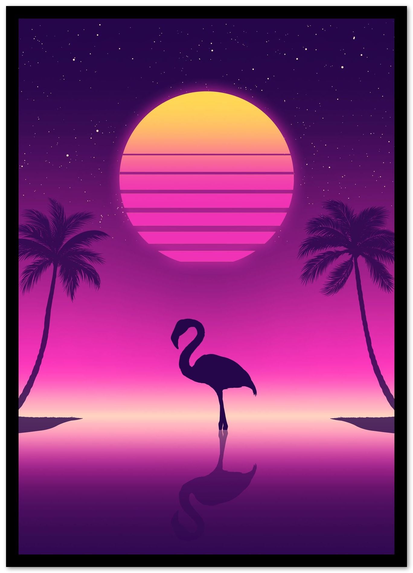 Sunset Flamingo - @ddjvigo