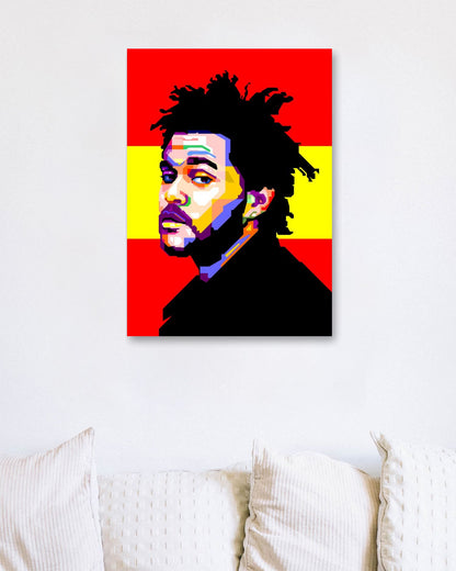 The Weeknd WPAP Red Yellow BG - @WPAPbyiant