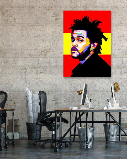 The Weeknd WPAP Red Yellow BG - @WPAPbyiant