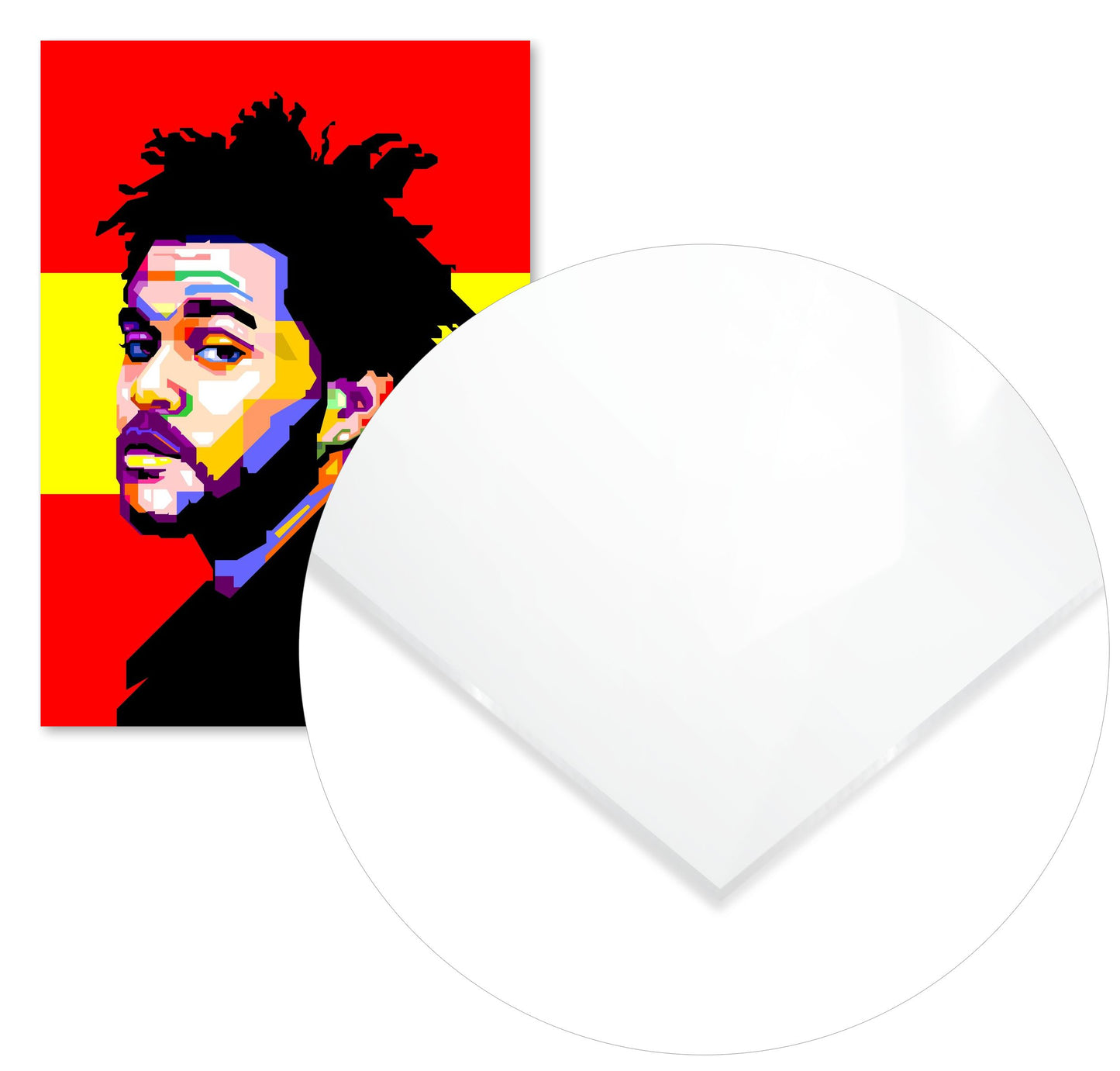 The Weeknd WPAP Red Yellow BG - @WPAPbyiant