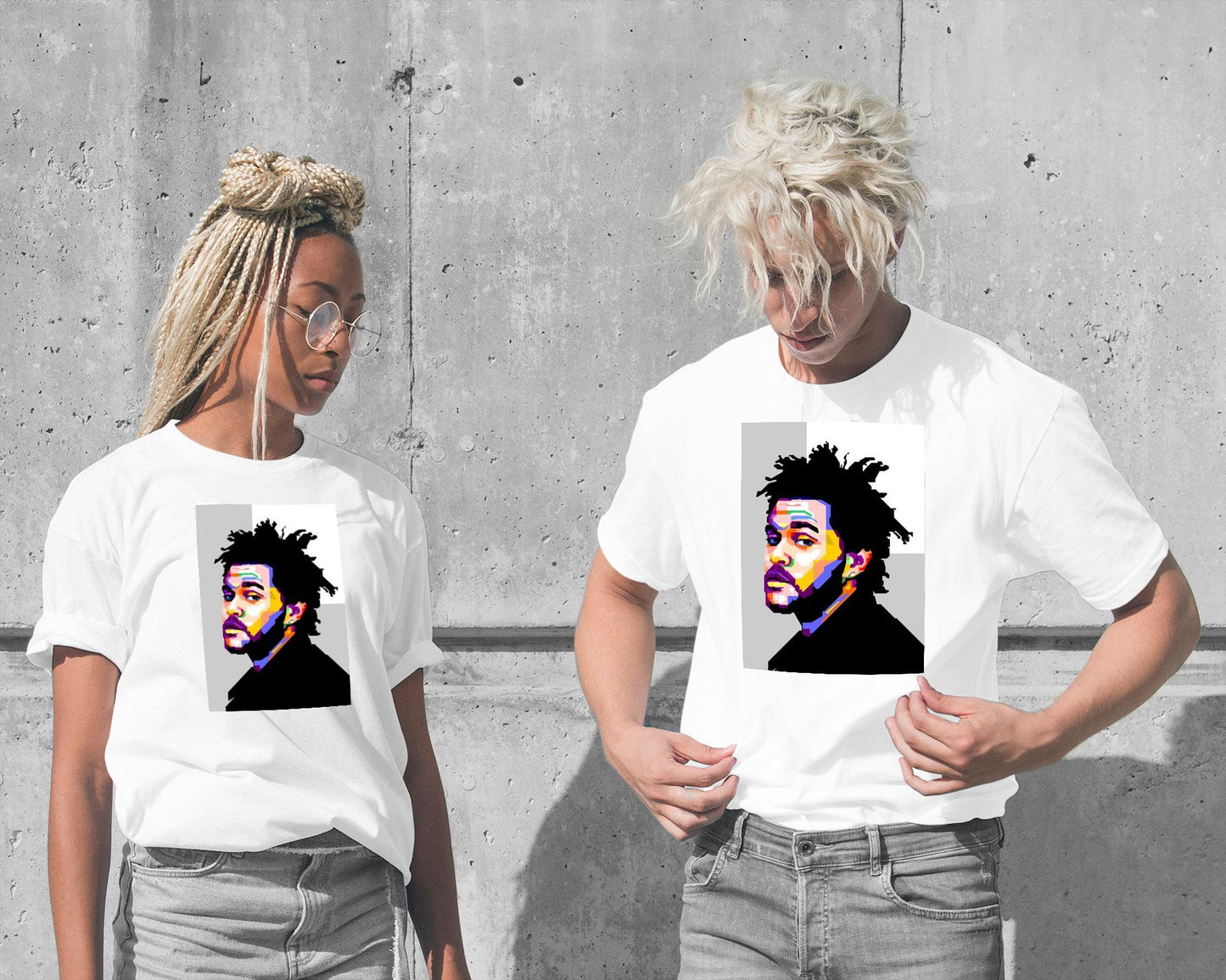 The Weeknd WPAP Soft Grey BG - @WPAPbyiant