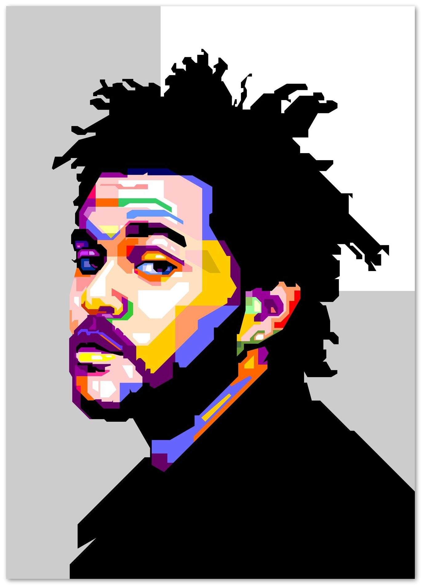 The Weeknd WPAP Soft Grey BG - @WPAPbyiant