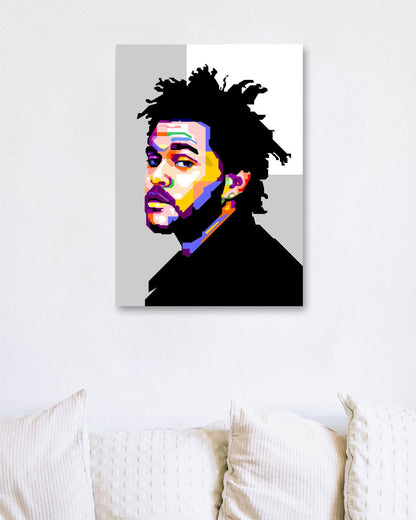 The Weeknd WPAP Soft Grey BG - @WPAPbyiant