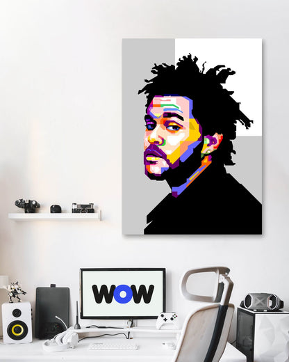 The Weeknd WPAP Soft Grey BG - @WPAPbyiant