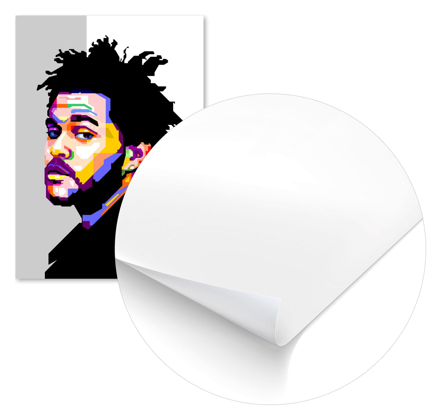 The Weeknd WPAP Soft Grey BG - @WPAPbyiant