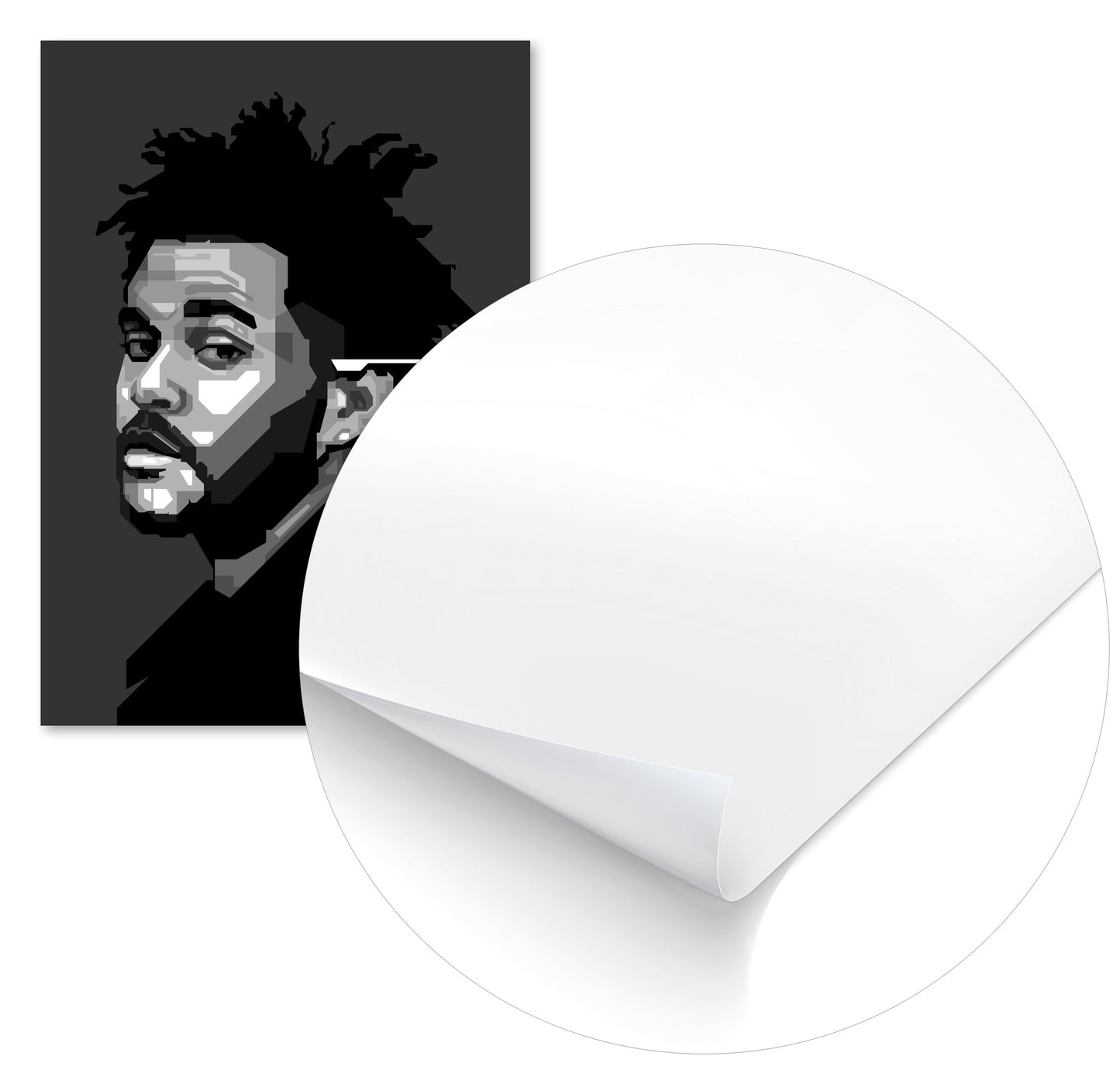 The Weeknd in Monochrome Art - @WPAPbyiant