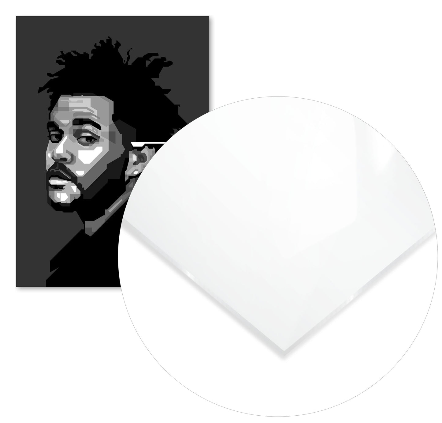 The Weeknd in Monochrome Art - @WPAPbyiant