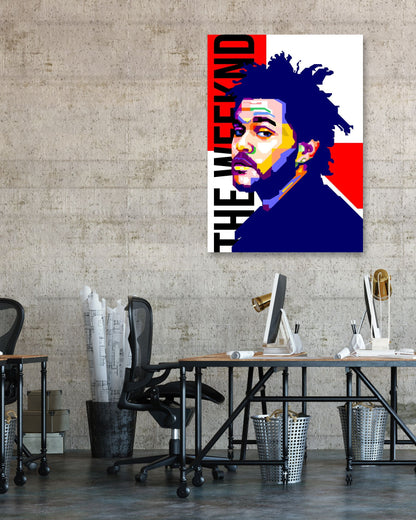 The Weeknd in Pop Art 02 - @WPAPbyiant