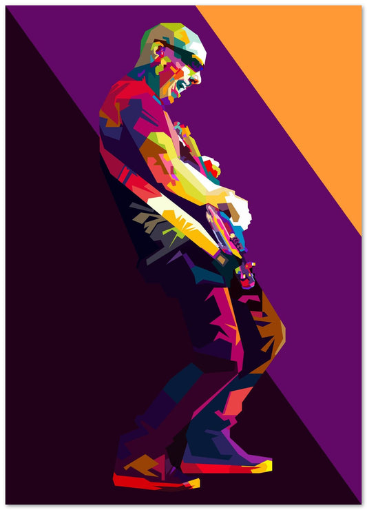 Joe Satriani Pop Art Portrait - @Artkreator