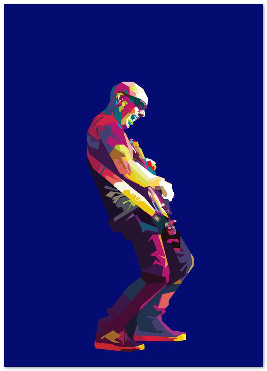 Joe Satriani Pop Art Blue - @Artkreator