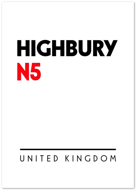 Highbury N5 Postal Code - @VickyHanggara