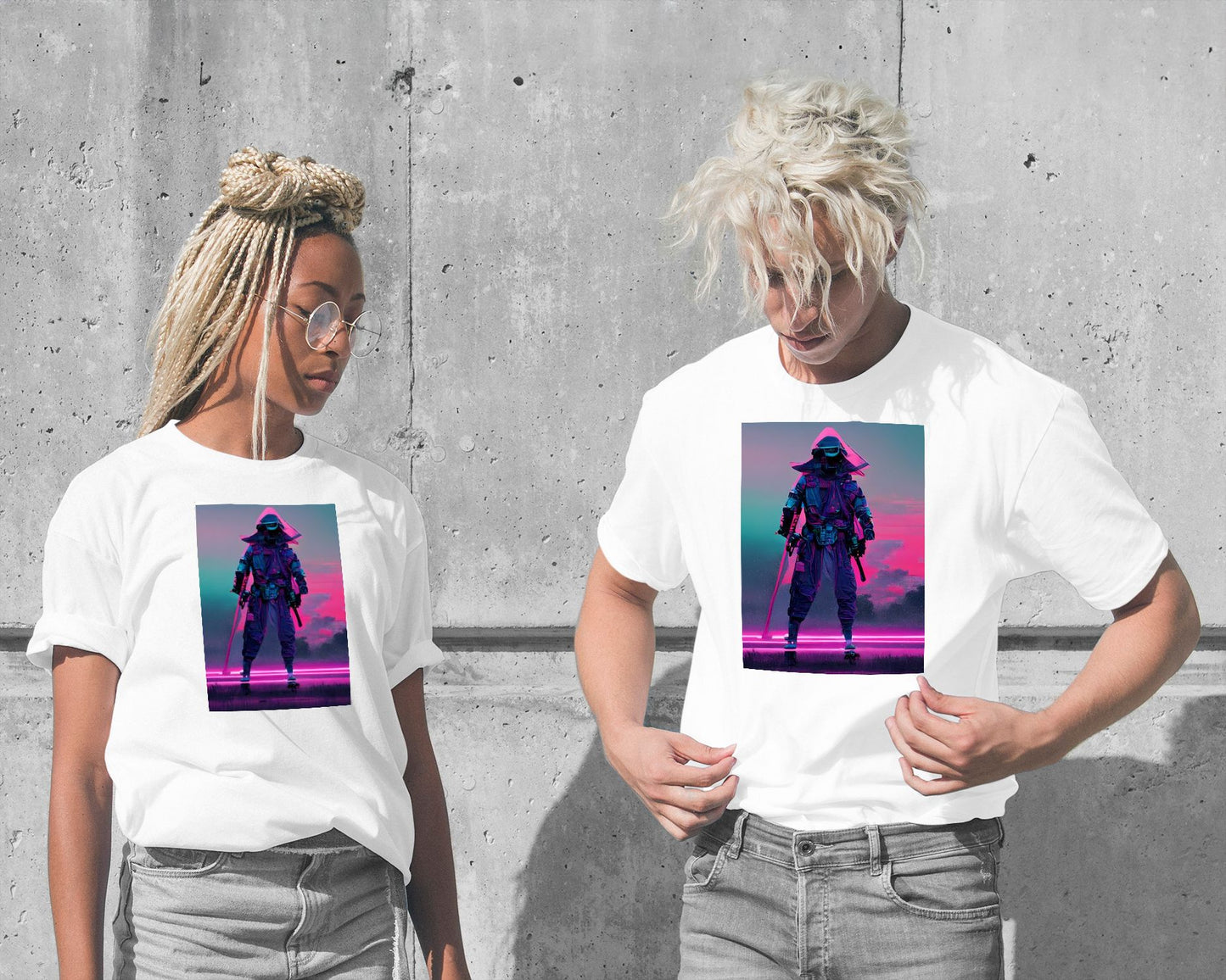 Vapor wave of samurai - @SanDee15