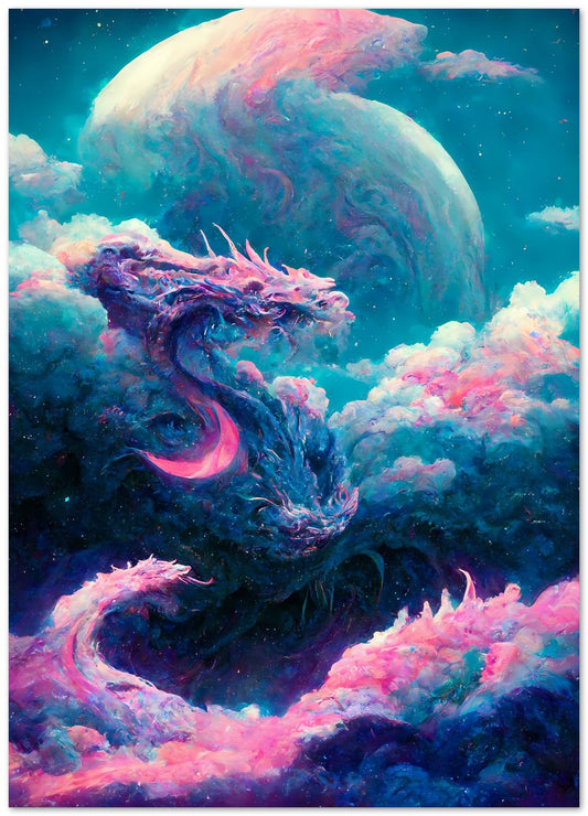 Vapowave dragon colorful - @SanDee15