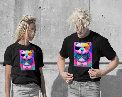 Panda bear vapor wave colorful - @SanDee15