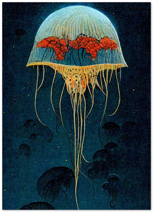 Jellyfish modern art - @SanDee15