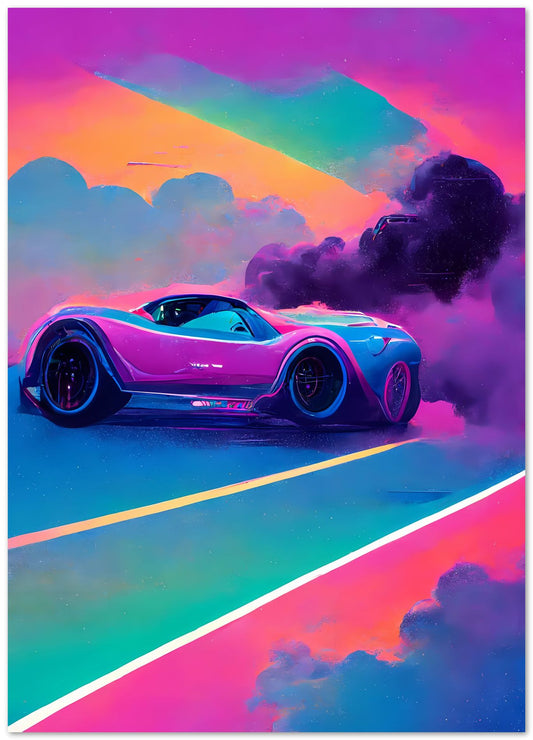 Car vapor wave - @SanDee15