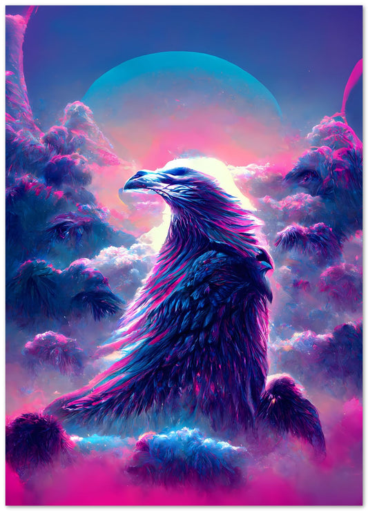 Eagle fantasy vapor wave - @SanDee15