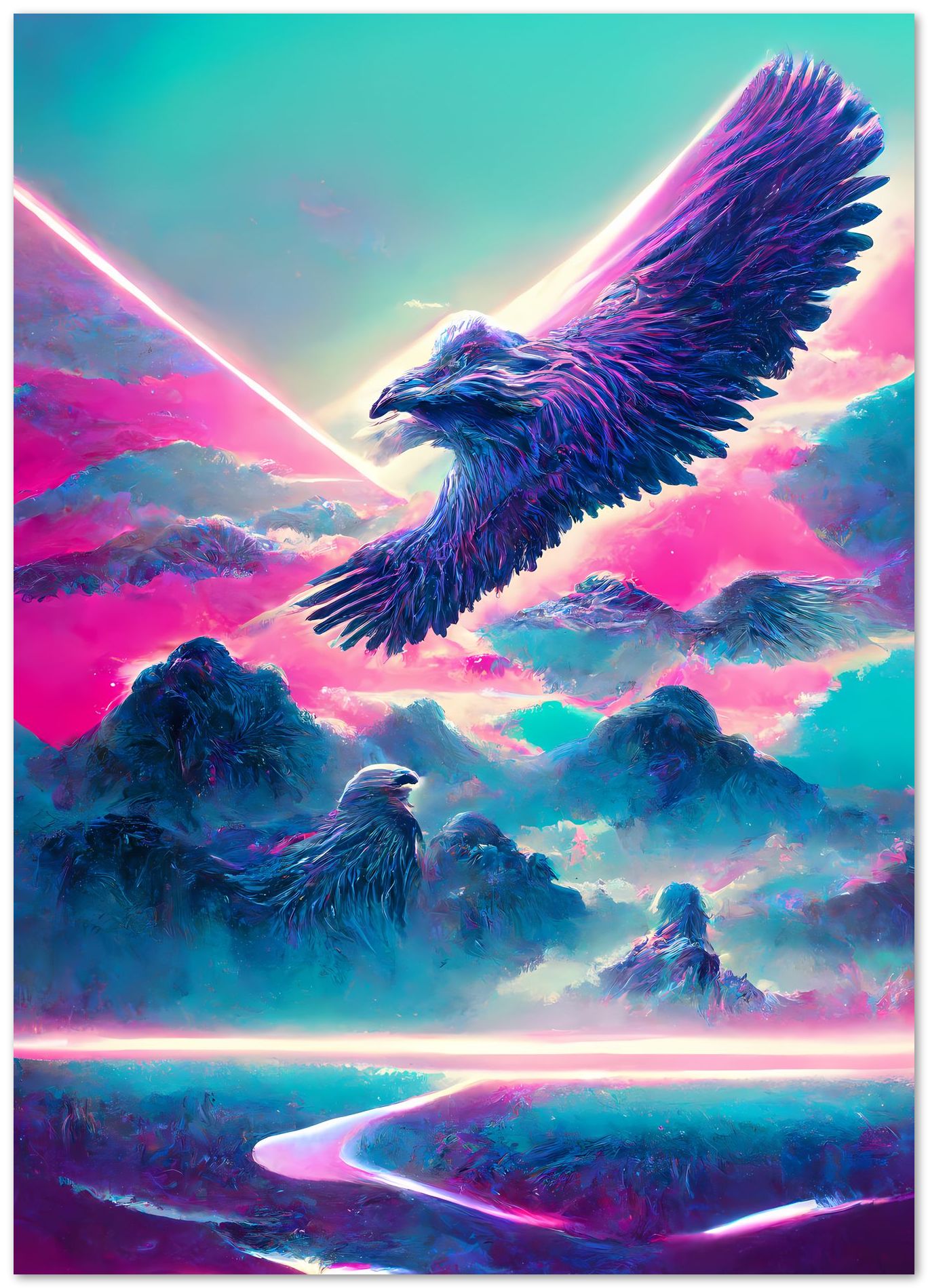 Eagle vapor wave - @SanDee15