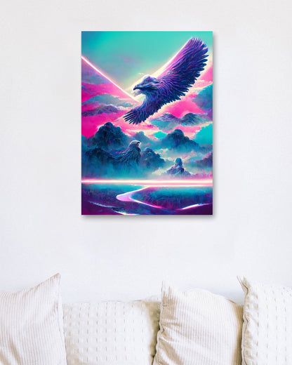 Eagle vapor wave - @SanDee15