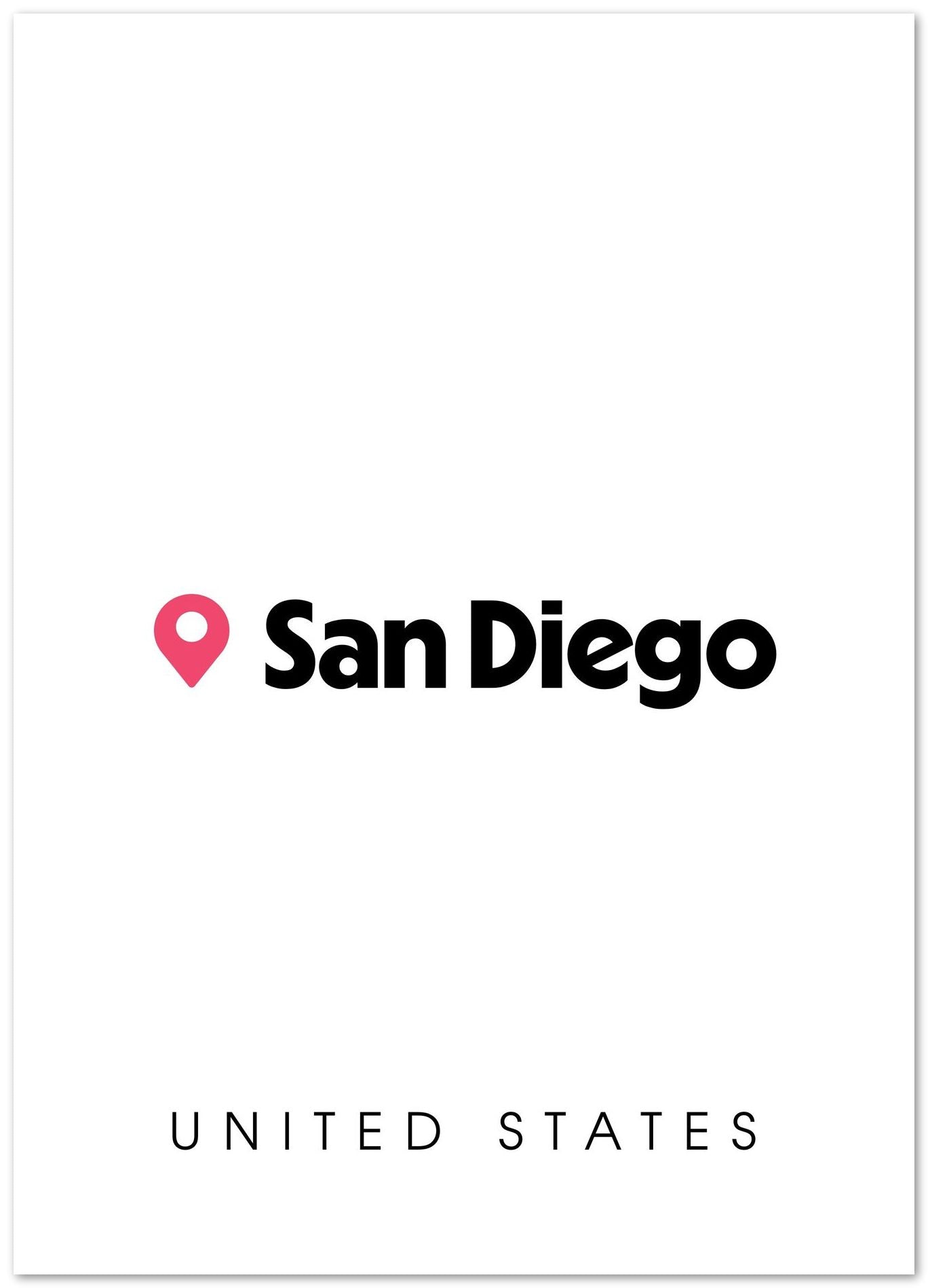 San Diego Map - @VickyHanggara