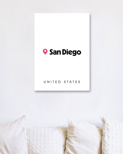 San Diego Map - @VickyHanggara