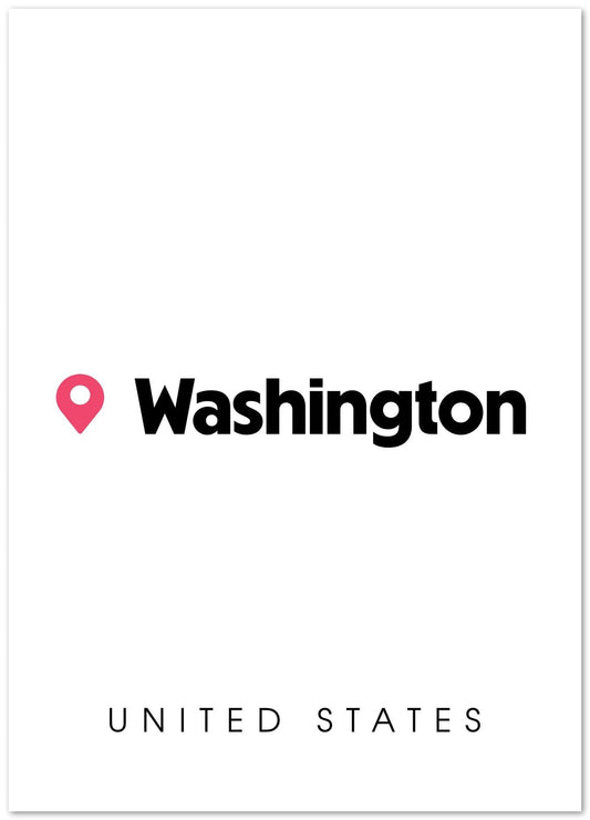 Washington Map - @VickyHanggara