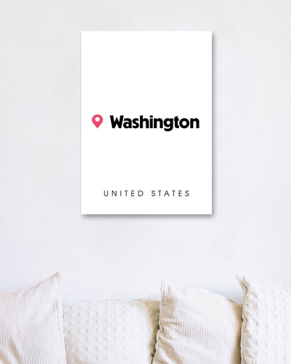 Washington Map - @VickyHanggara