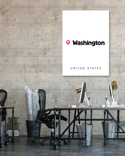 Washington Map - @VickyHanggara