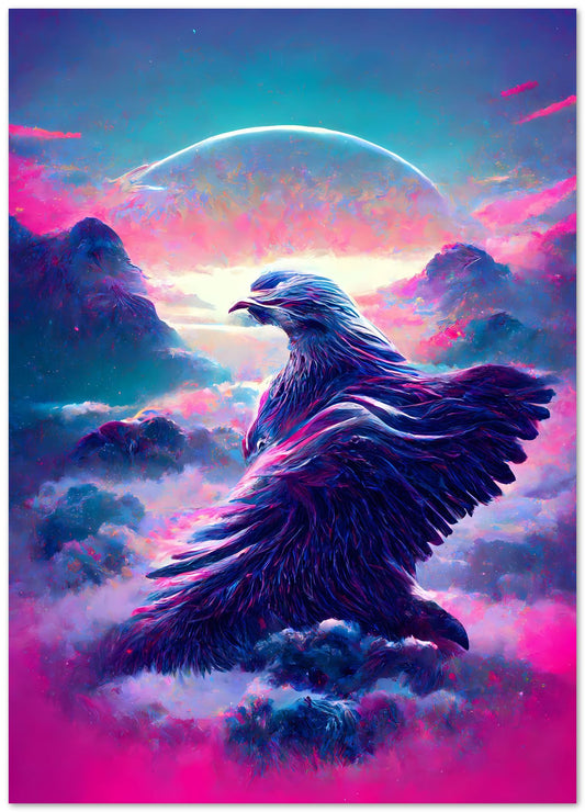 vapor wave animal eagle - @SanDee15