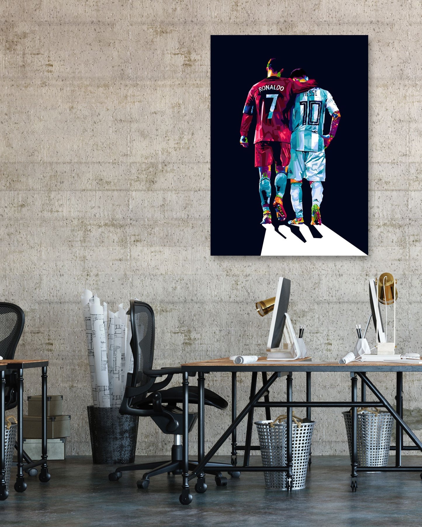 Ronaldo and Messi - @MKSTUDIO