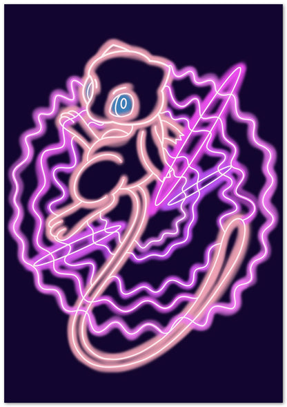 Mew neon - @LoboCreations