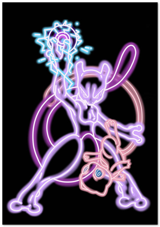 Mew&Mew2 neon - @LoboCreations