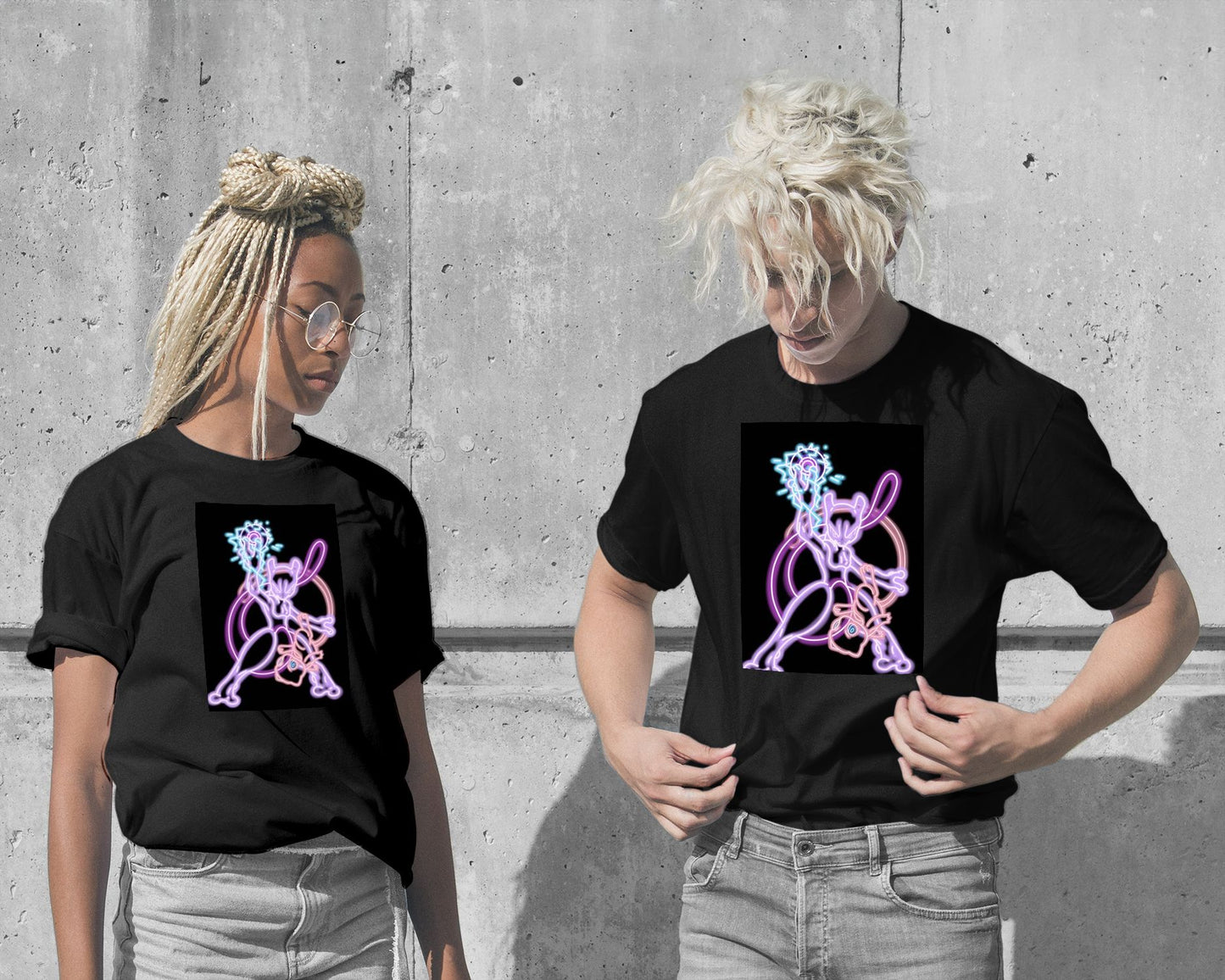 Mew&Mew2 neon - @LoboCreations