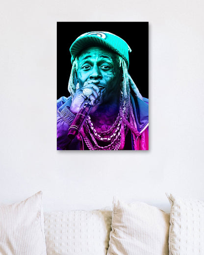 Lil Wayne colorful - @SanDee15