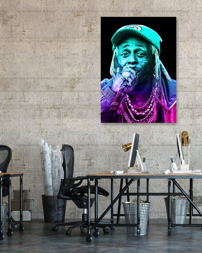 Lil Wayne colorful - @SanDee15