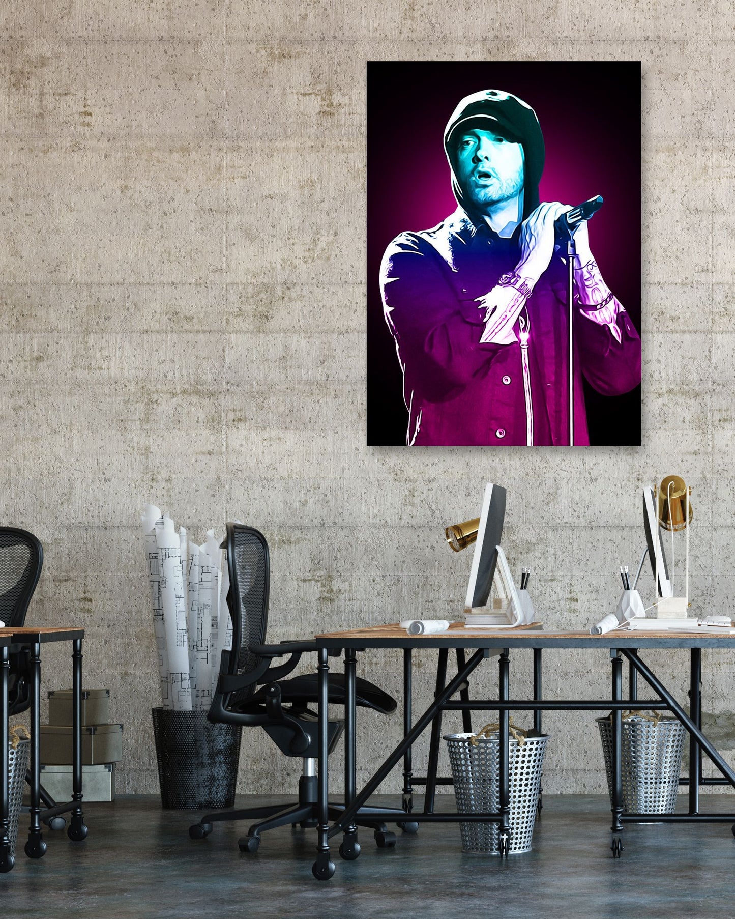 Eminem oil paintings colorful - @SanDee15