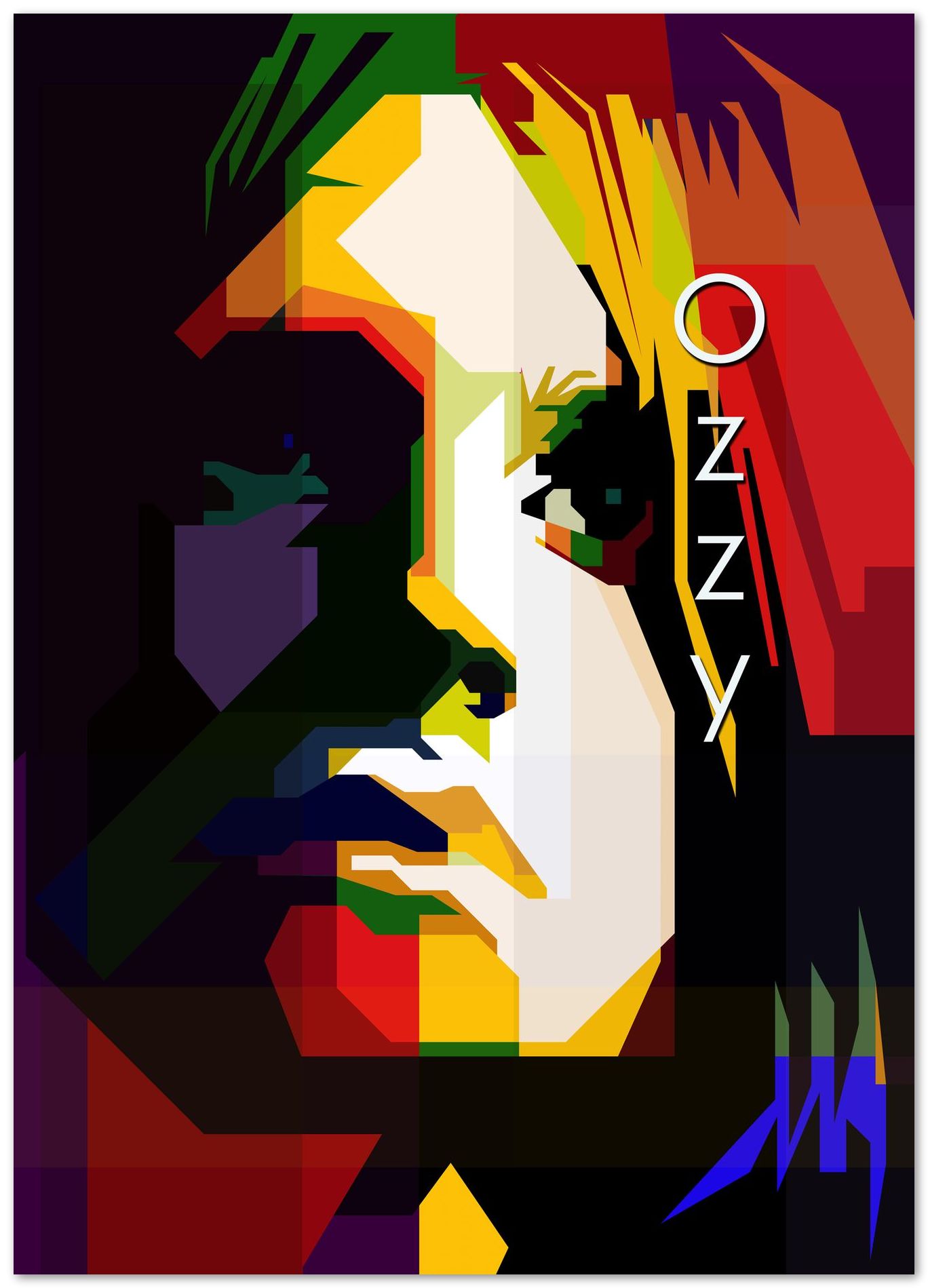 Ozzy Osbourne Pop Art WPAP - @Artkreator