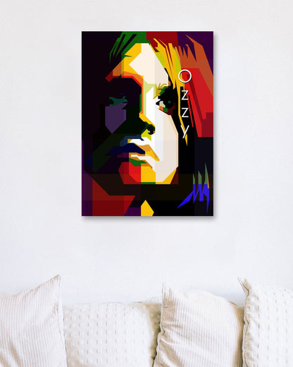 Ozzy Osbourne Pop Art WPAP - @Artkreator