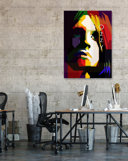 Ozzy Osbourne Pop Art WPAP - @Artkreator