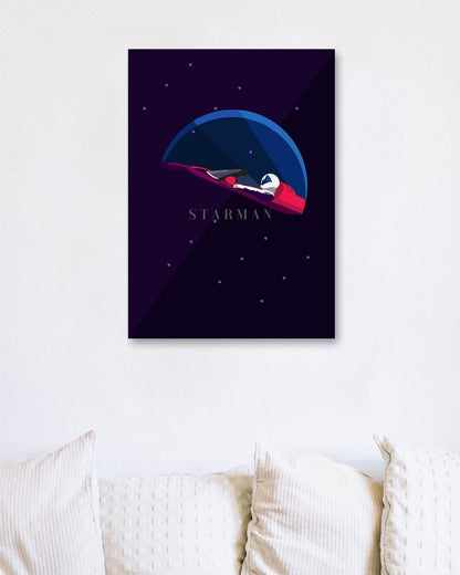 SpaceX Starman Tesla Car - @Artkreator