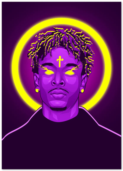 21 Savage Neon - @ColorizeStudio