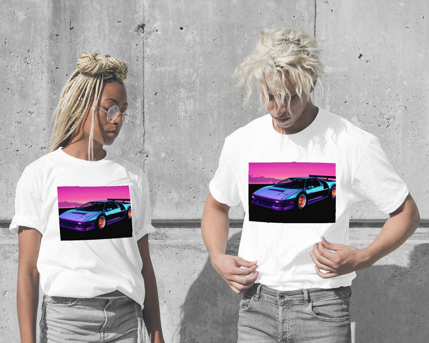 Car Sunset Synthwave - @MyKido